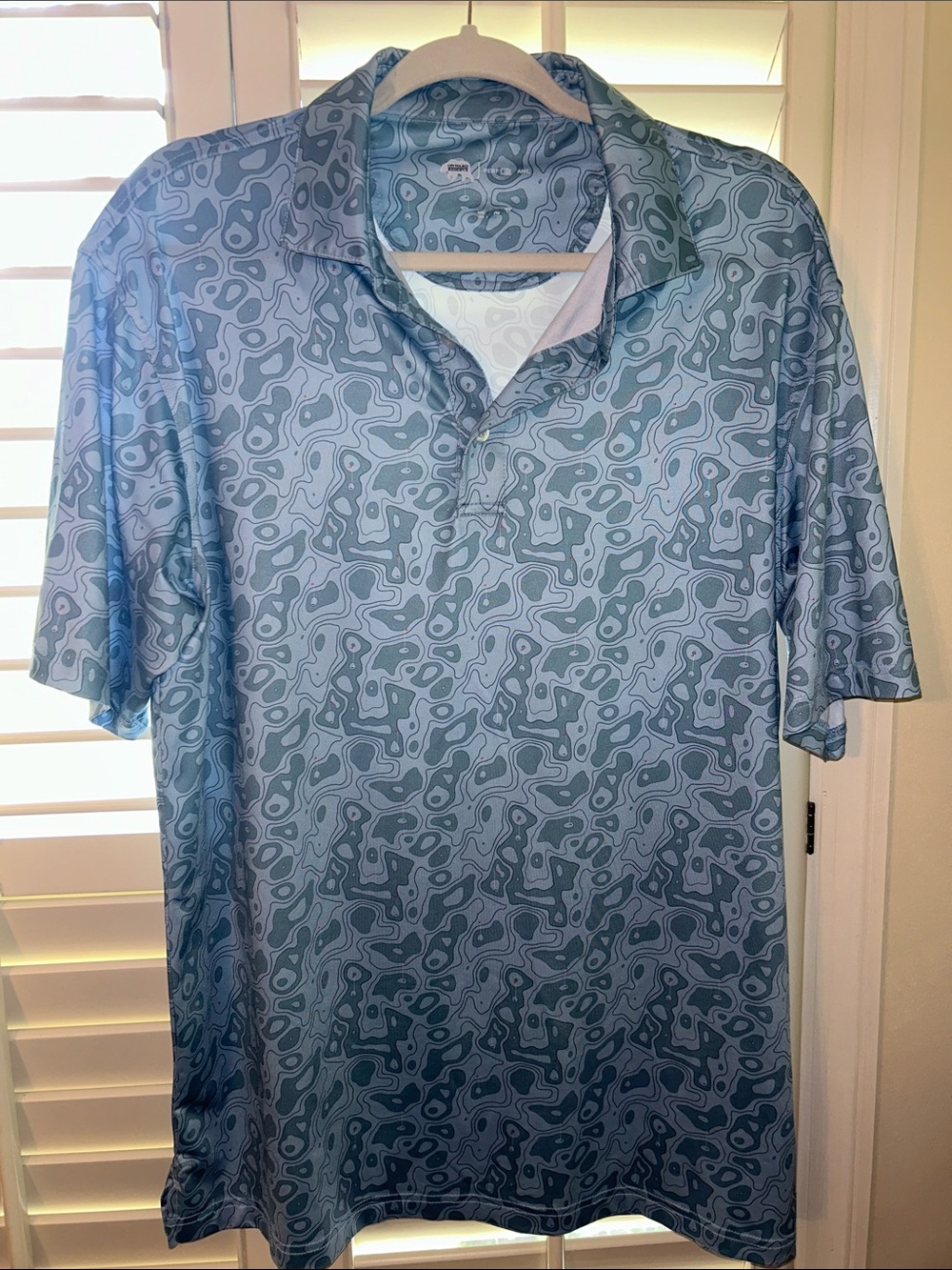 Men's Blue Golf Polo Shirt